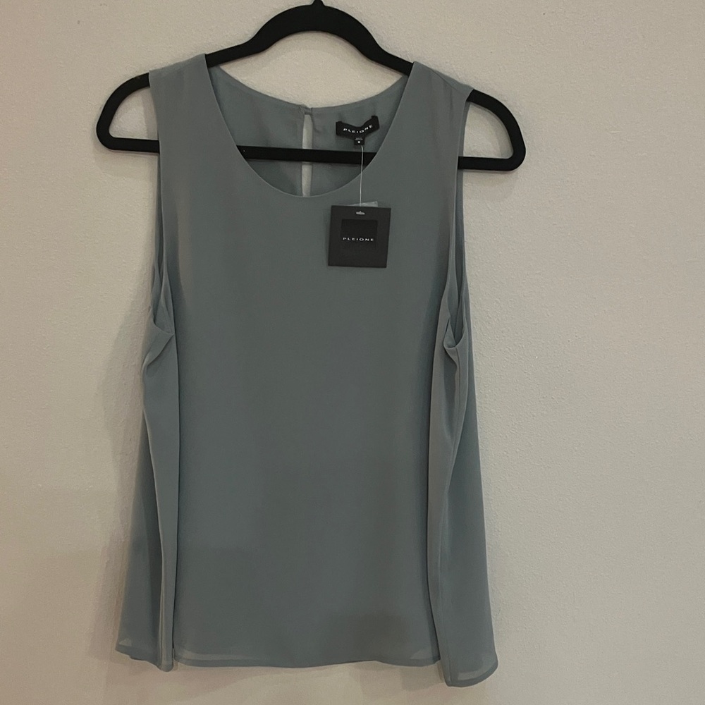 NWT Pleione Seafoam Lined Tank Top  Size M